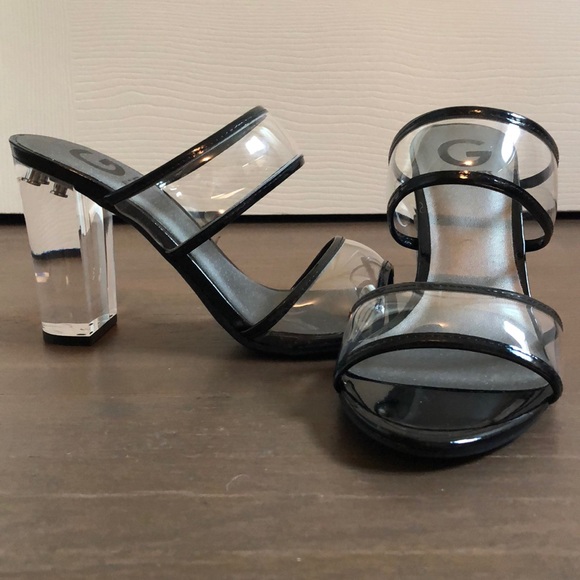 guess clear heels